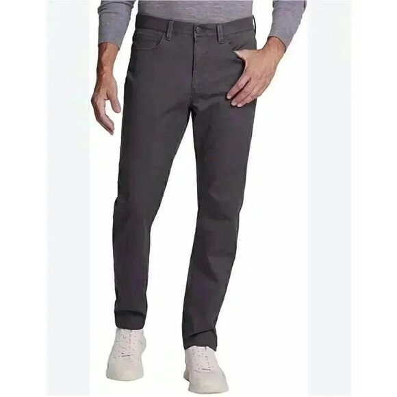 English Laundry Men's Charcoal Grey Cotton/Nylon/Spandex Pants - Picture 2 of 15